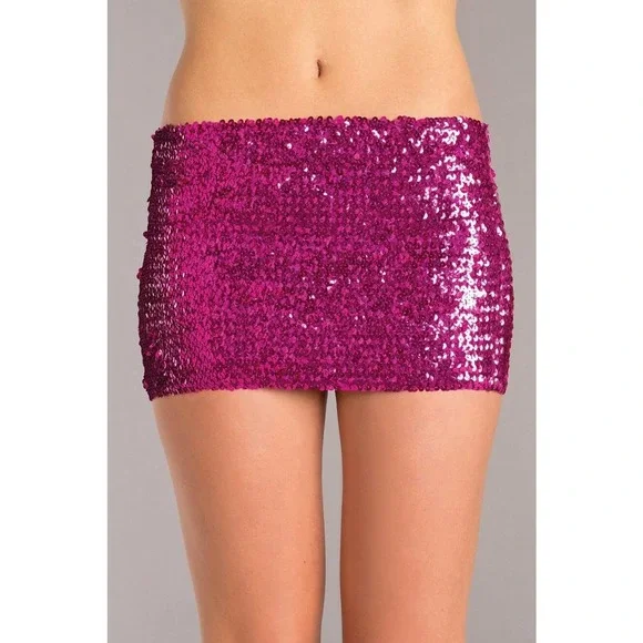 Sequin mini skirt hot sale stretch